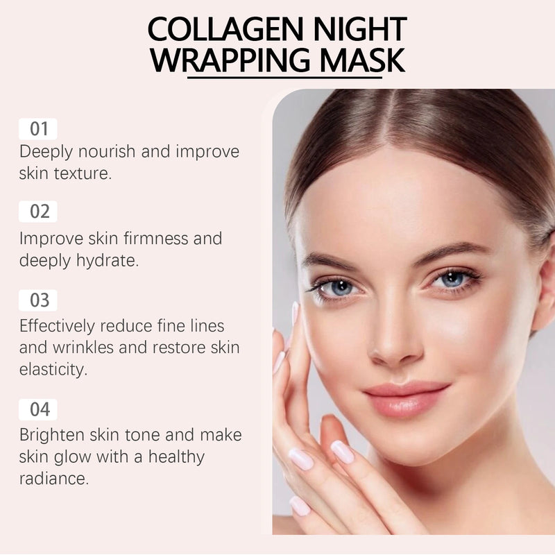 Máscara Coreana de colágeno para envolvimento noturno peel off