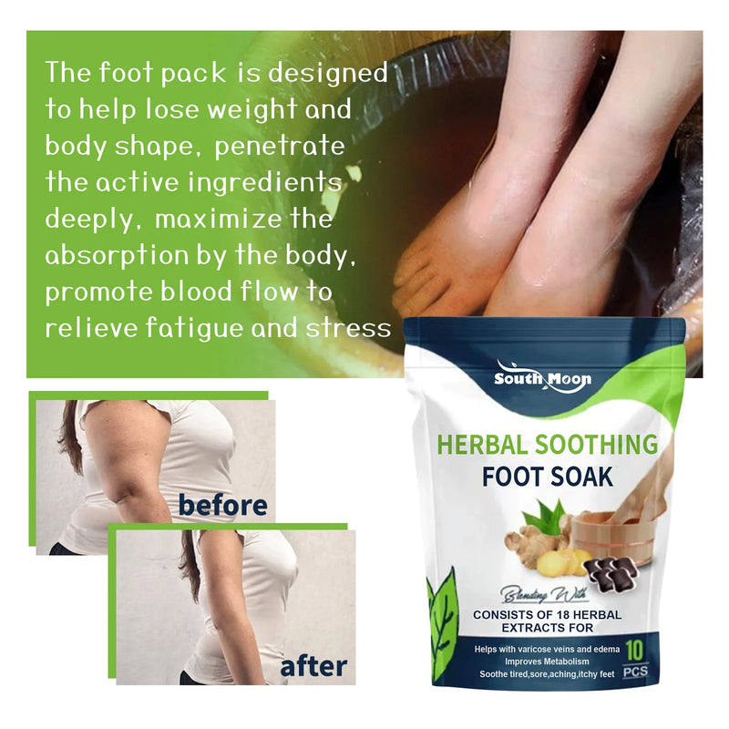 Limpeza Gel Natural Herbal Emagrecimento Pé Soak