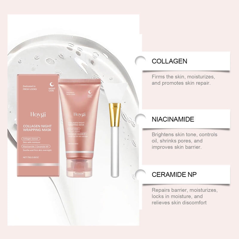 Máscara Coreana de colágeno para envolvimento noturno peel off