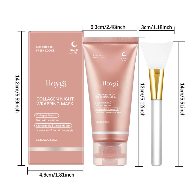 Máscara Coreana de colágeno para envolvimento noturno peel off